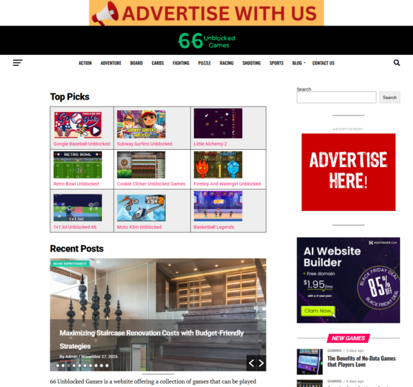 66unblockedgames.com