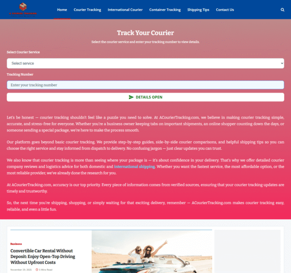 acouriertracking.com