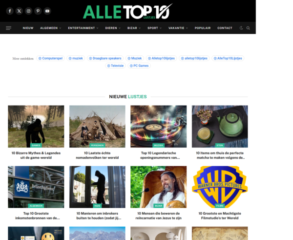 alletop10lijstjes.nl