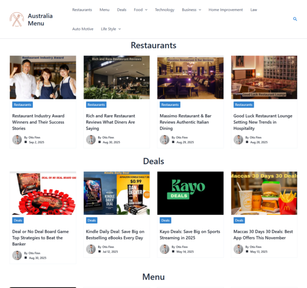 australiamenu.com