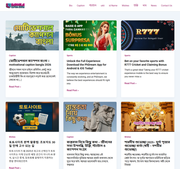 banglacaptionstatus.com