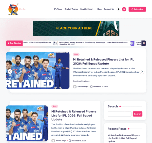 cricketleaguestats.com