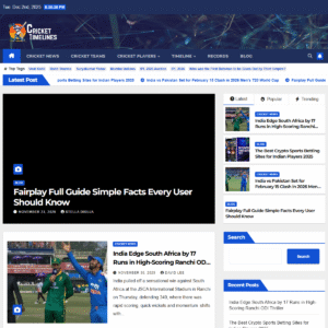 crickettimelines.com