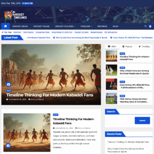 crickettimelines.com